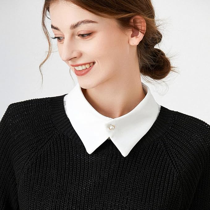 Fake Collar Detachable Dickey Collar Half Shirt Blouse Collar Faux False Collar for Women