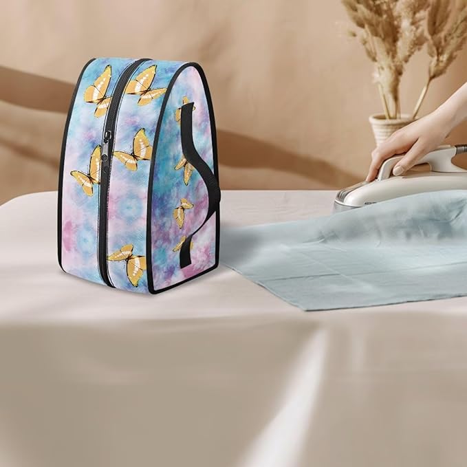 Tie Dye Butterfly Iron Storage Bag Compatible with Most Iron Wear-resistant Easy to Clean Clothes Iron Storage Case Fits Traveling Outing