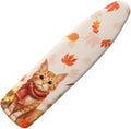 GLENLCWE Orange Cat Ironing Board Cover for Women,Thanksgiving Thick Iron Pad Board Cover Heavy Duty Scorch Resistant,Keep in Place Fall Decorations