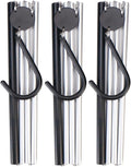 Aluminum Foldable Hangers for Travel 3 Pack, Travel Hangers Foldable for Suitcase, Light Folding Hangers, Foldable Coat Hanger, Portable Hangers, for Business Trip, Caravan, Hotel, Black