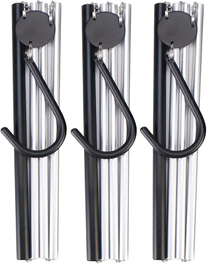 Aluminum Foldable Hangers for Travel 3 Pack, Travel Hangers Foldable for Suitcase, Light Folding Hangers, Foldable Coat Hanger, Portable Hangers, for Business Trip, Caravan, Hotel, Black