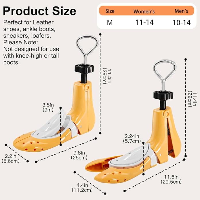 eachway Shoe Stretcher Professional Boot Stretcher Pair 4-Way Shoe Expander Widener Width Length for Wide Feet 1pcsNot a Pair