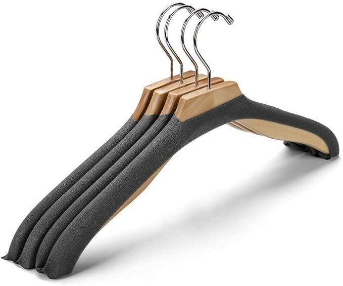 Only Hangers Foam Hanger Covers - Charcoal Grey Color - Sold in Packs of 100 Covers