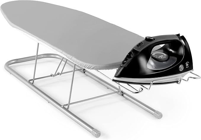 Dritz Clothing Care 82451 Table Top Ironing Board, 35-1/2 x 12-1/4 x 5-Inch, Gray