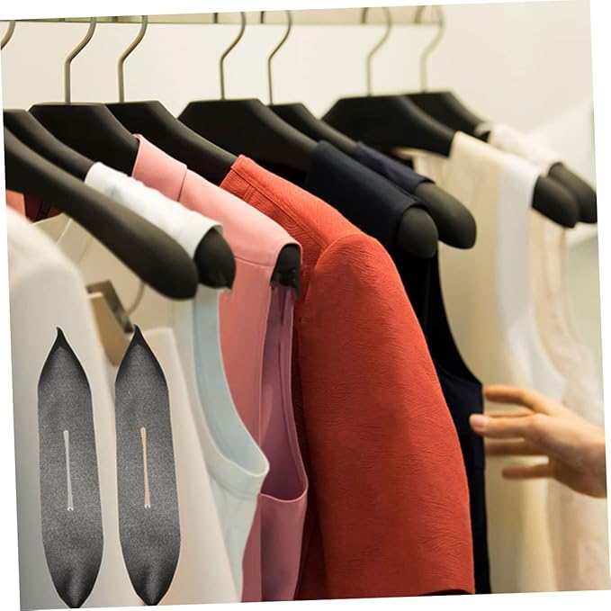 100 Pcs Hanger Sponge Covers Anti-Skid Foam Hanger Grips Protective Non-Slip Shoulder Covers for Clothes Hangers Lightweight Closet Organizer Accessory 14.96X2.75X0.23 Inch