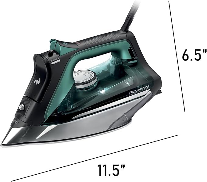 Rowenta Pro Master Stainless Steel Soleplate Steam Iron for Clothes,210g/min,400 Microsteam Holes,Cotton,Wool,Poly,Silk,Linen,Nylon,1775 Watts Iron Steamer- Clothes,Powerful Steam DW8360(Pack of 3)