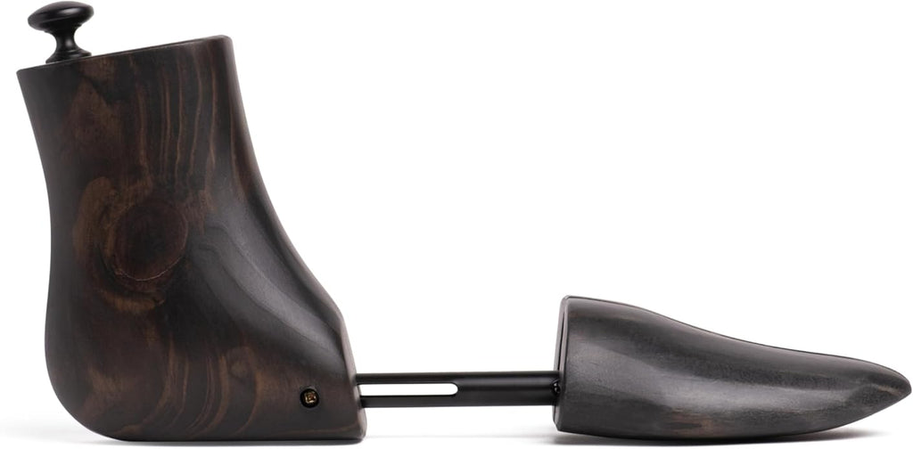 Cobbler's Choice Co. Finest Quality Men’s Boot Tree – Varnished Natural Wood, Timeless Design, Signature Finish, Black