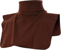 Ohoo Ribbed Cotton Blend Fake Turtleneck Dickey Collar Lightweight Detachable Mock Layering Accessory for Men Women