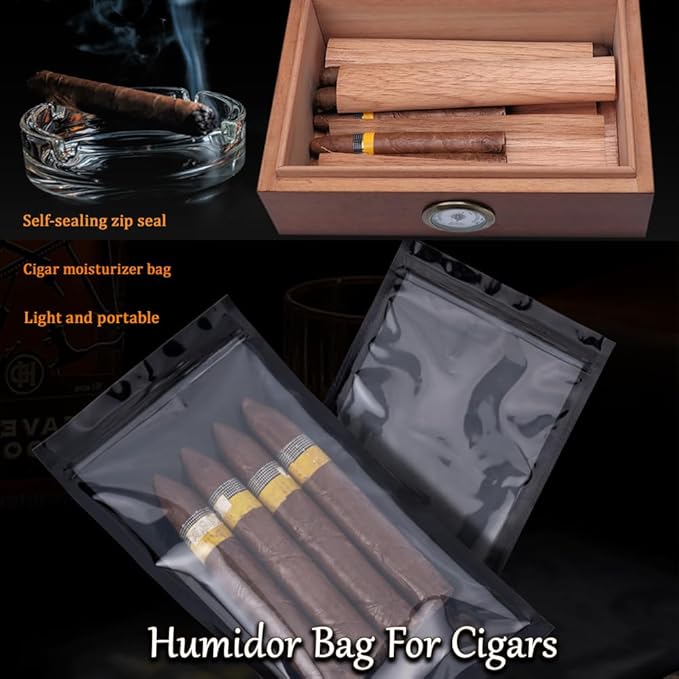 15 Spanish Cedar Wood Sheets + 5 Cigar Humidor Bags Humidor Dividers & Aroma Enhancer Fits Jars, Tubes, Boxes | Cigar Accessories Kit