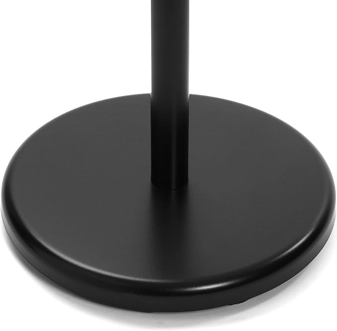 Versa Malmö Floorstanding Coat Rack ideal for hallway or entryway, with 6 Clothes or Bag Hooks or Hangers for the Hallway, Measurements (H x L x W) 171 x 28 x 28 cm, Metal and Wood, Colour Black