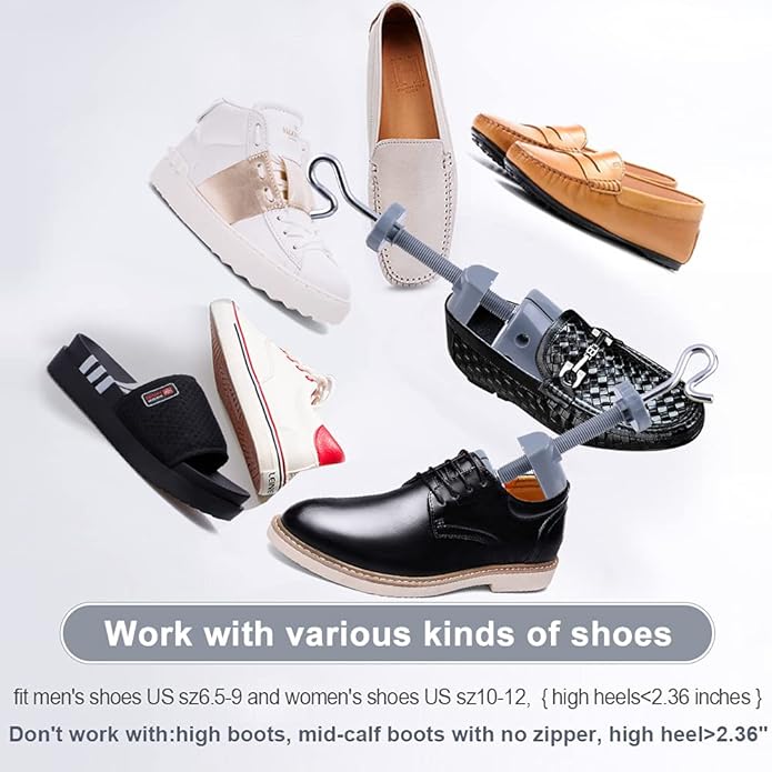 LANNEY Shoe Stretcher for Women & Men Wide Feet - Premium Shoe Expander Widener Stretch Length Width