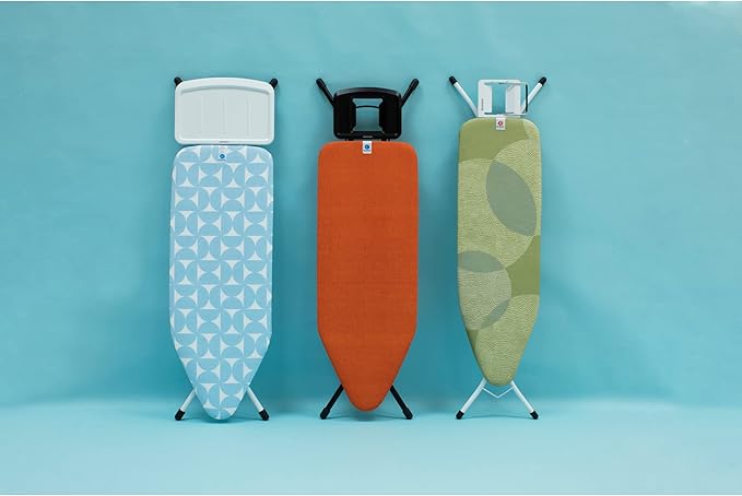 Brabantia Size A (43 x 12 inches) Replacement Ironing Board Cover with Durable Foam Layer (Fresh Breeze) Easy-Fit, 100% Cotton
