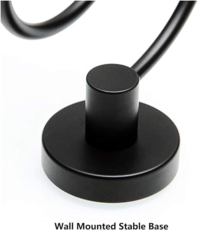 Hair Dryer Holder Stainless Steel Chromed (Black)