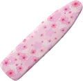 Flashideas Pink Flower Ironing Board Cover with Elastic Edge Non Stick Scorch Stain Resistant Cover Heavy Duty Iron Pad Covers Standard Boards with Hook and Loop Fastener Strap