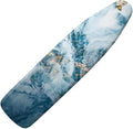Flashideas Blue Marble Print Ironing Board Cover and Pad- 52" x 13" Iron Board Cover with Padding Fits Standard Size, Iron Board Cover Accessories