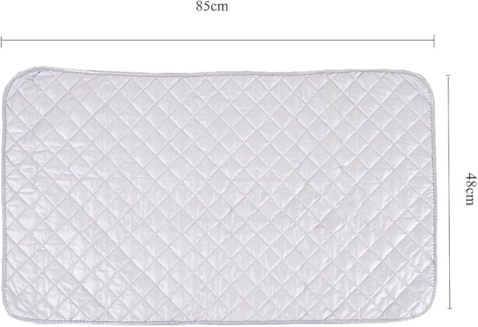 Kaxich Foldable Magnetic Ironing Mat Washer Dryer Heat-Resistant Ironing Pad Blanket Thick Portable Ironing Board Cover for Table, Travel and Flat Surface 33"X 19"