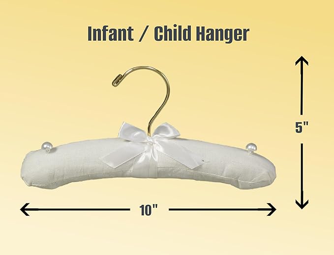 Foster-Stephens Acid-Free Muslin Hanger | Baby | Child | Cotton Batting | Set of 2
