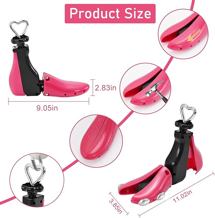 Shoe Stretcher Women Men, Boot Stretcher, Adjustable Unisex Boot Wide Feet Metal Plug