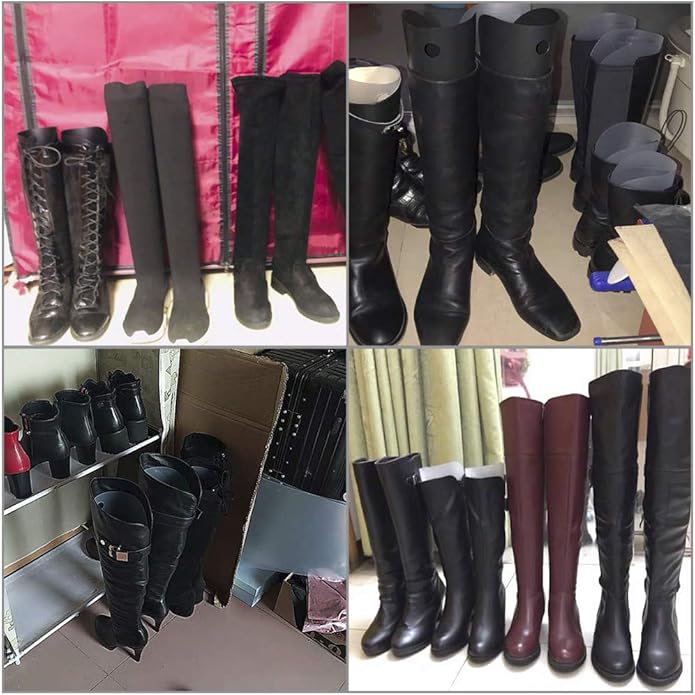 Homend 10 Pairs (20 Sheets) Boot Shaper Form Inserts Boots Tall Support for Women and Men Black
