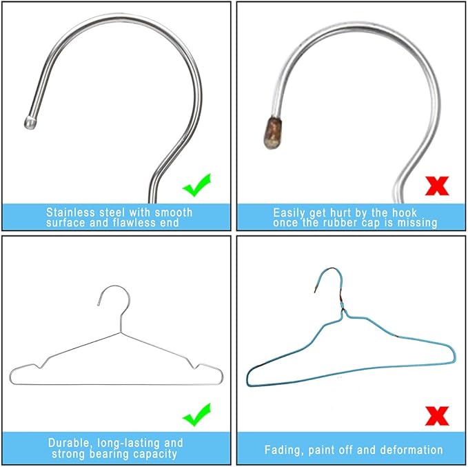 Hanger Organizer Magnetic Hanger Holder for Washing Machine Laundry Room Organization, Coat Hangers 40 Pack Clothes Hangers