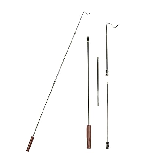NAHANCO RH2, 70" Clothes Hanger Reaching Hook, 4 Pieces