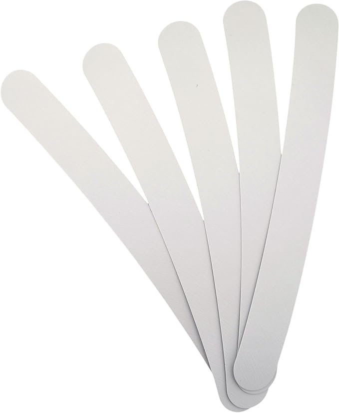 5 Premium White Tab Clergy Collar Insert 8 1/2" x 1 1/8" replacment para Flex Made in Italy Package of 5 Made in Italy