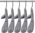 DEDU Suit Hangers for Men 40 Pack, Extra Wide Suit Hanger Non Slip Width 17.7", Thick Plastic Coat Hangers Grey with Metal Hook
