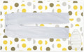 Encasa XO Ironing Mat/Pad (Large 48"x28") with 3mm Padding & Silicone Iron Rest for Steam Pressing on Tabletop or Bed - Heat Resistant, Portable, Quilting & Travel Blanket - Yellow Moon