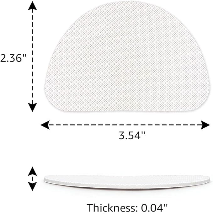 8 PCS Premium Silicone Non-Slip Shoe Pads - Muffle Loud High Heels & Boots - Self-Adhesive Quiet Noise Reduction Sole Protectors for Wedding, Office, Stage - Odorless Grips - Indoor Use