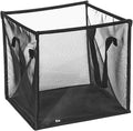 Mesh Laundry Hamper Bag with Handles Portable & Collapsible Dirty Clothes Mesh Basket Foldable for Washing Storage