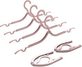 NICEDACK Premium Travel Hangers 12 Pack Portable Folding Clothes Hangers - Super Bearing Collapsible Hanger Foldable Clothes Drying Rack for Travel, Indoor and Outdoor Use, Pink