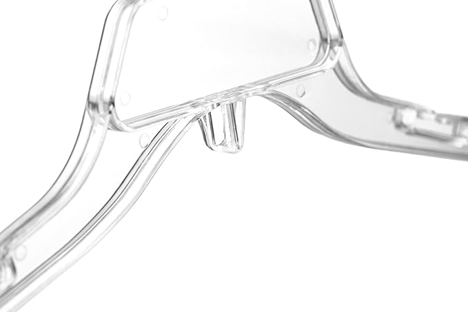 DEILSY™ Clear Plastic Clothes Hangers - Durable Clothing Hangers - Versatile Plastic Hangers for Organizing Garments for Shirt, Dress and Coat - 25 Pack
