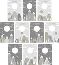 Canopy Street Gender Neutral Closet Clothing Dividers/Trendy Mountain Closet Organizer for Boy Or Girl Newborn to 4T Clothes / 4" x 6" Adventure Nursery Dividers