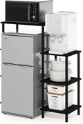 Furinno Turn-N-Tube Toolless Kitchen Storage Shelf Tall, Americano/Black