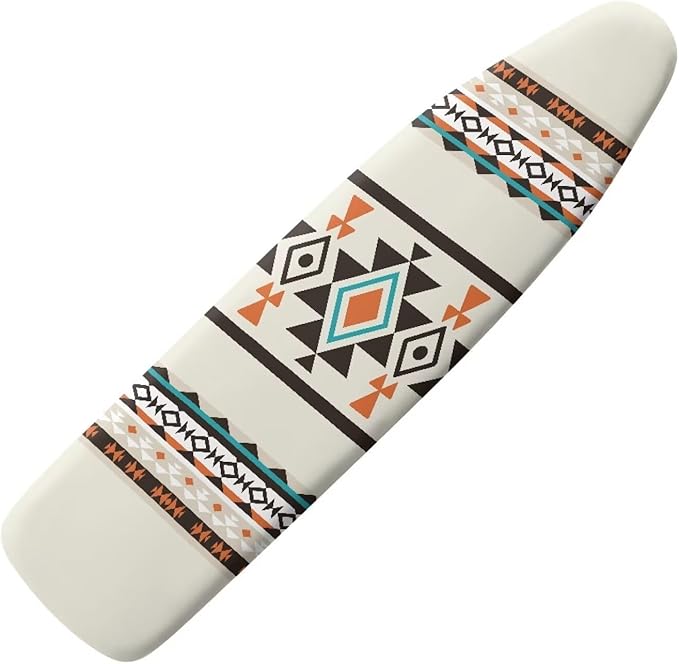 Aztec Ironing Board Cover,Western Ironing Board Cover,Tribal Ironing Board Cover,Ironing Board Covers,Aztec Print Beige Small