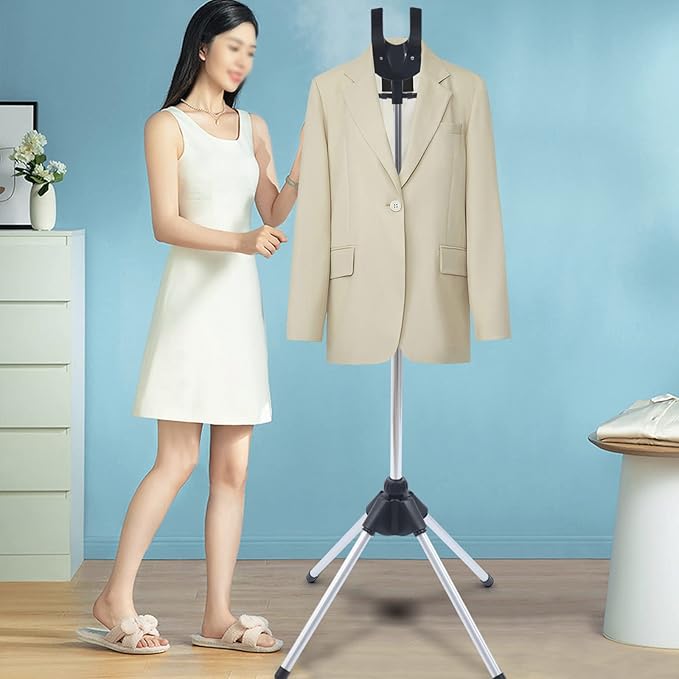 Steamer Stand, Garment Hanger for Steaming Clothes Drying Rack Fabric Steamer Ironing Steamer Bracket with Stand for Homes, Clothing Stores & Hotels