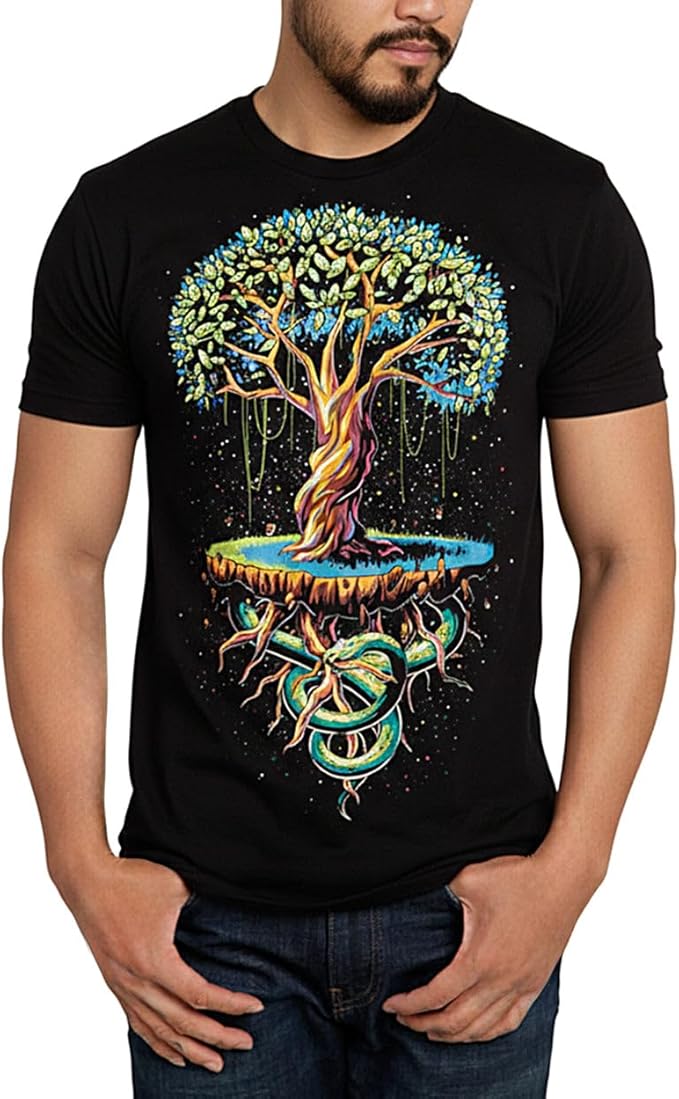 INTO THE AM Graphic Tees for Men S - 4XL Premium Short Sleeve Colorful T-Shirts Trippy Space Designs