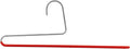 Mawa by Reston Lloyd Reverse Hook Trouser Series Non-Slip Space-Saving Clothes Hanger with Single Rod for Pants, Style KH/35U, 1-Each, Red