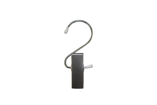 NAHANCO 610EC12 Boot Clip Hanger, Brushed Chrome, Metal Clip, 4.5” (Pack of 12)