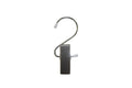 NAHANCO 610EC12 Boot Clip Hanger, Brushed Chrome, Metal Clip, 4.5” (Pack of 12)