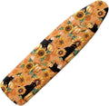 GLENLCWE Sunflower Cat Pumpkin Iron Board Cover with Padding Standard Size Cute Cat Ironing Board Cover with Elastic Edges Autumn Ironing Board Cover and Pad 15x54