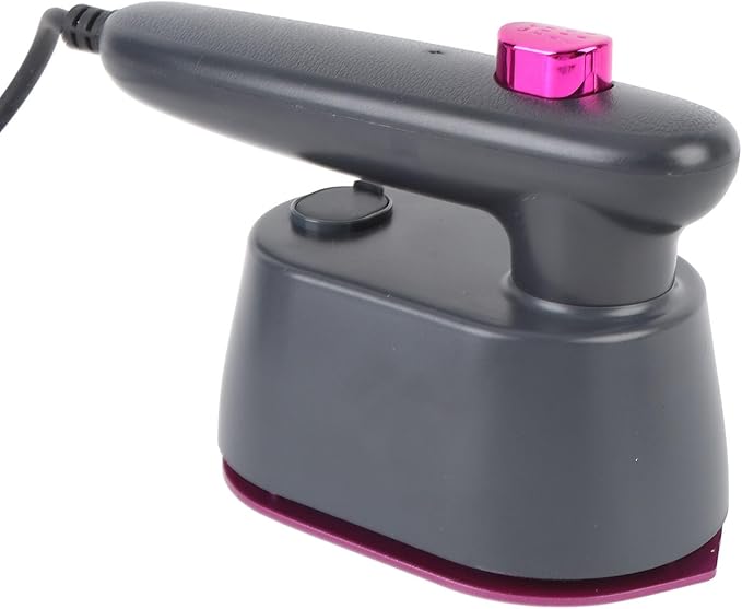 Handheld Steam Iron with Long Cord, Compact Lightweight Ironing Machine, 120ml Water, No Wrinkle Clothes Remover for Travel, Home, Dorm (US Plug 110V 50Hz)