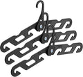 NICEDACK Premium Travel Hangers 3 Pack Portable Folding Clothes Hangers - Super Bearing Collapsible Hanger Foldable Clothes Drying Rack for Travel, Indoor and Outdoor Use (3 Pack Black)