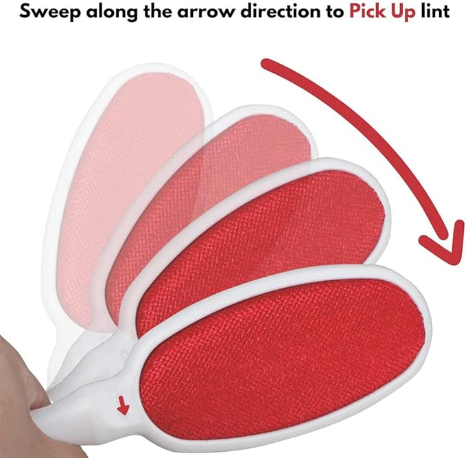 Lint Remover Brush,Magic Velvet Lint and Pet Hair Remover Effectively Removes Lint, Dust, Dandruff and Pet Hair from Clothing and Fabrics，3 Pack