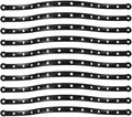 10pcs Hanger Connecting Strips Plastic Clothes Hanger Display Strips for Clothing Stores Easy Organization Space Saving Classic Design for Hanging Clothes
