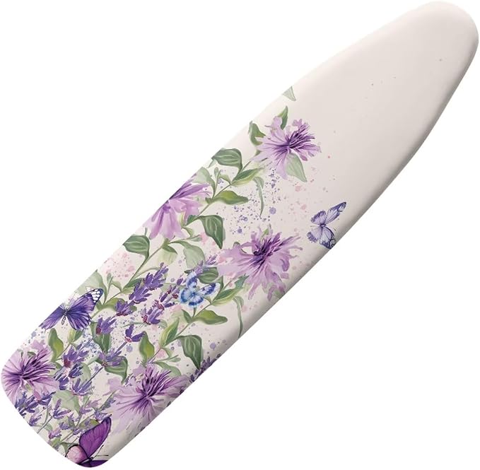 Floral Ironing Board Cover,Floral Ironing Board Cover,Iron Board Cover Standard Size,Ironing Board Cover,Floral Print Purple X-Large