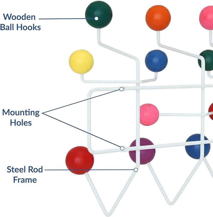 Lexmod Gumball Coat Rack in Multicolored