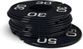 Round Rack Size Divider - Men's Sizes (30-50 Even) (11, Black with Silver Print)
