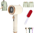 Portable Mini Ironing Machine, Handheld Garment Steamer, Mini Travel Steamer, Travel Steamer For Clothes Fabric Wrinkle Remover Dry Ironing (white)