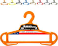 Rhino Tough Hook Heavy Duty Clothes Hangers – USA-Made Military Grade Coat Hanger for Body Armor – 200-lb Capacity Suit Hangers – The Everyday for Everything, The Indestructible Hanger, 1 Orange
